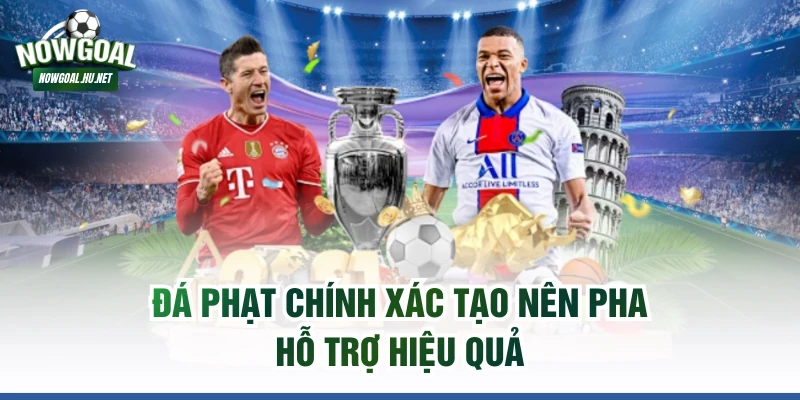 Đá phạt chính xác tạo nên pha hỗ trợ hiệu quả